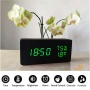 Настольные электронные часы с подсветкой Led wooden clock